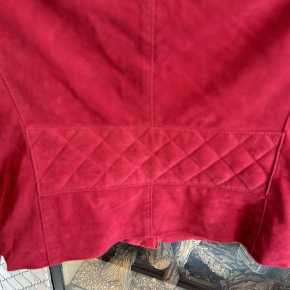 Joe’s Jeans leather Moto jacket XS designer leather suede burgundy - Picture 4 of 17